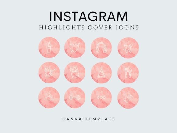 Instagram Highlights Cover Pink