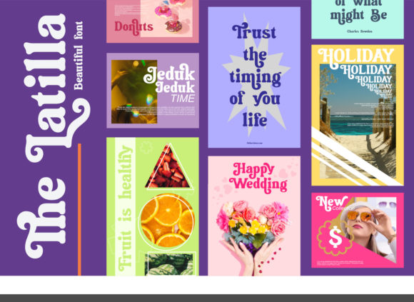 Latilla Font PNG with transparent background - Preview 6
