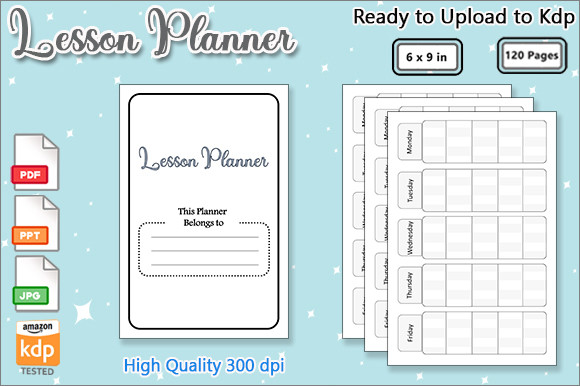 Lesson Planner - Kdp Interior Graphic by ishop · Creative Fabrica