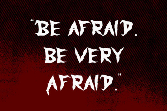 Monster Scream Font PNG with transparent background - Preview 1