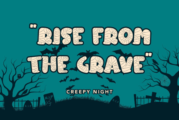 Mummy Sleep Font PNG with transparent background - Preview 1