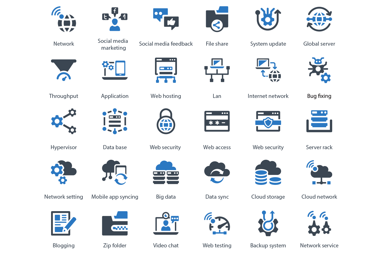 Network Icons Graphic by Symbolic Language · Creative Fabrica