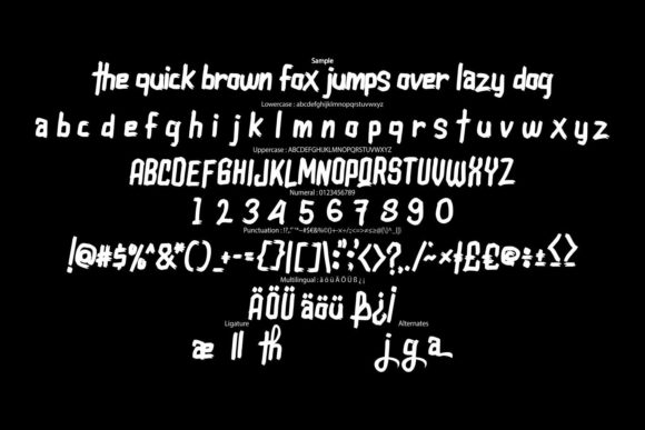 Nodale Font font preview - 5