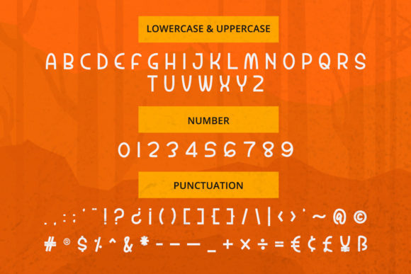 Pumpkin Party Font PNG with transparent background - Preview 4