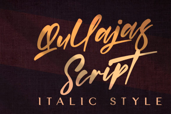 Quillajas Script Font PNG with transparent background - Preview 5