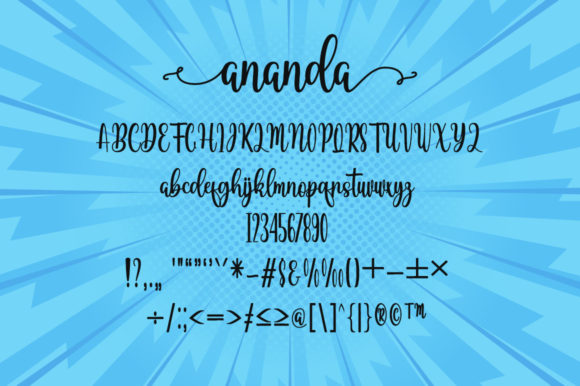 Ananda Font - Preview 4