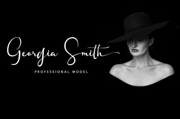 Aunther Signature Font - Preview 1