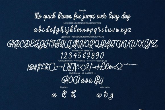 Autige Script Font - Preview 5