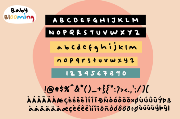 Baby Blooming Font - Preview 1