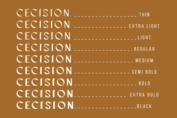 Cecision Font - Preview 1