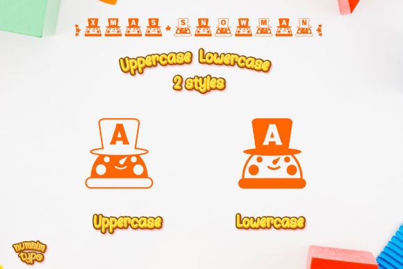 Christmas Snowman Font - Preview 4