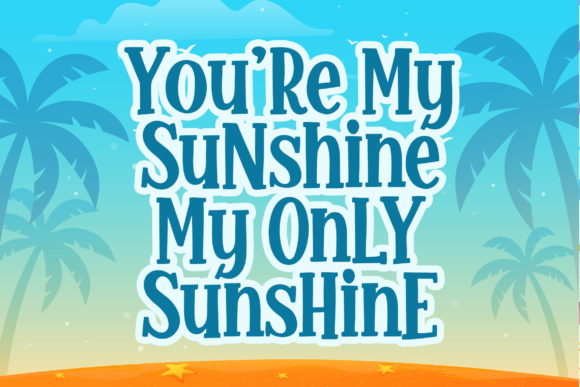 Glamy Sunrise Font PNG with transparent background - Preview 3