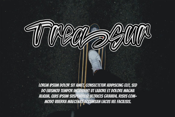 Hollow Ballie Font PNG with transparent background - Preview 3