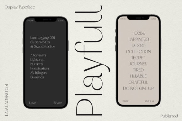 Lam Lagang Font PNG with transparent background - Preview 6