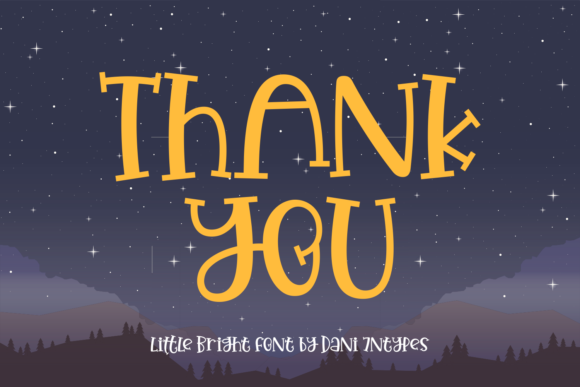 Little Bright Font PNG with transparent background - Preview 3
