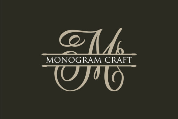 Monogram Craft Font PNG with transparent background - Preview 3