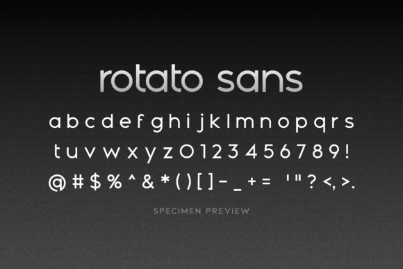 Rotato Font PNG with transparent background - Preview 5