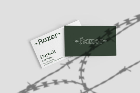 Rounded Barbed Font PNG with transparent background - Preview 2