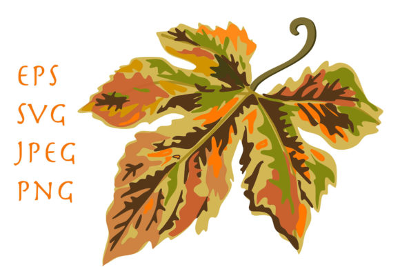 Maple Leaf Fall Season Painting Style Graphic Illustrations By Ahappycraft