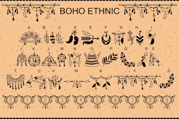 Boho Ethnic Font - Preview 1