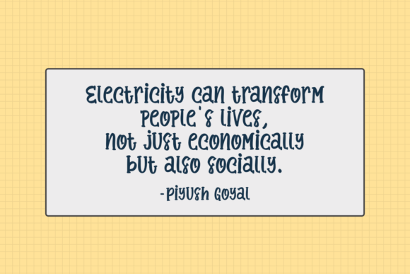 Electricity Generation Font - Preview 1
