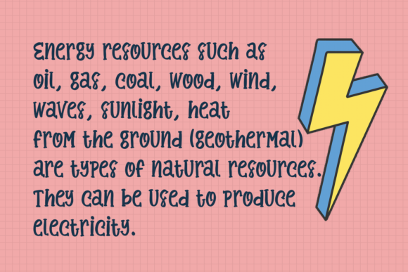 Electricity Generation Font - Preview 2