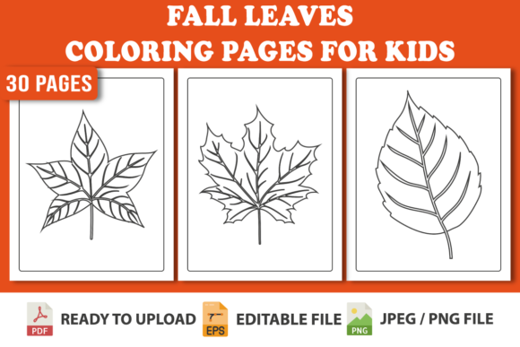 Fall Leaves Coloring Pages For Kids
