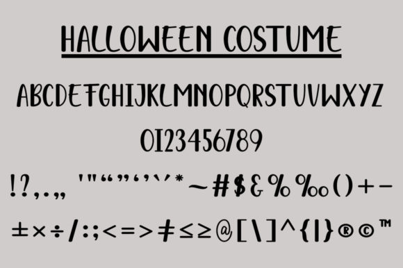 Halloween Costume Font - Preview 4