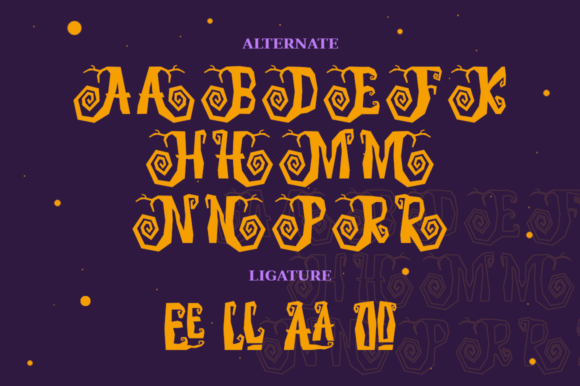 Heyloween Font PNG with transparent background - Preview 1