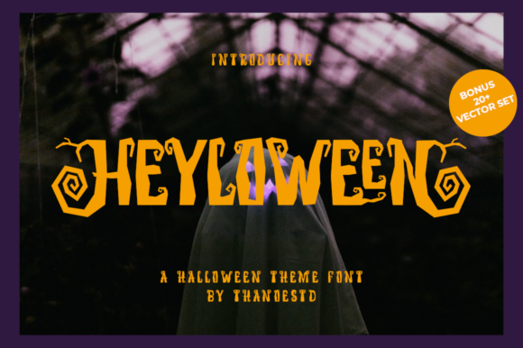 Heyloween Font PNG with transparent background - Preview 5