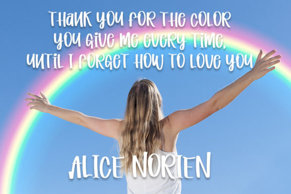 Jelly Rainbow Font PNG with transparent background - Preview 3