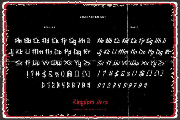 Kingdom Hero Font PNG with transparent background - Preview 3