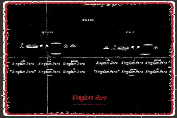 Kingdom Hero Font PNG with transparent background - Preview 5
