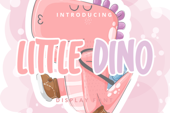 Little Dino Display Font By Planetz studio