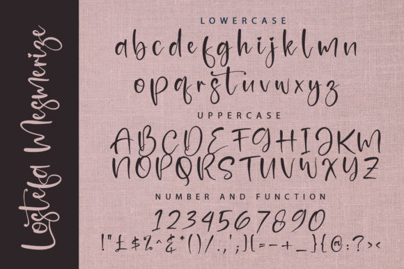 Lostefa Mesmerize Font PNG with transparent background - Preview 6