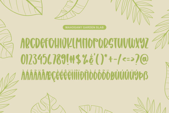 Mahogany Garden Font PNG with transparent background - Preview 6