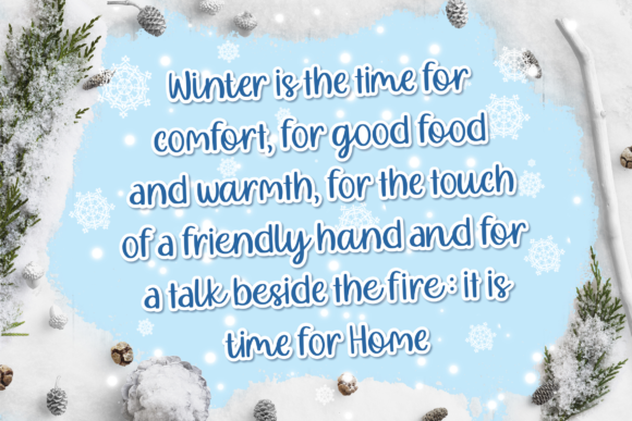 Mealky Winter Font PNG with transparent background - Preview 3