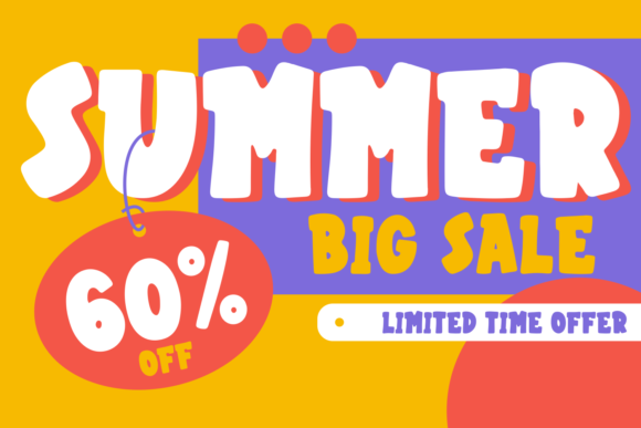 Meatblock Font font preview - 2