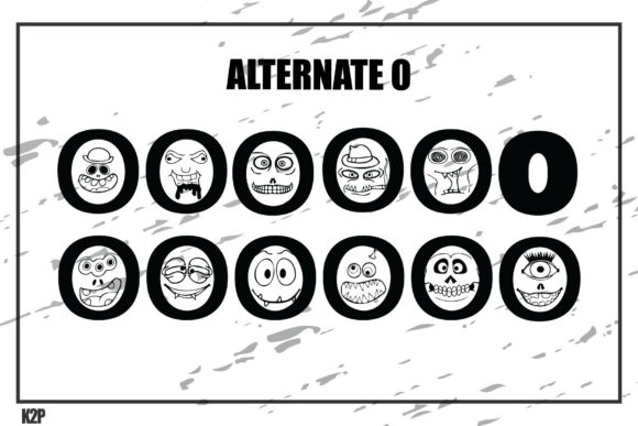 MonsterZ Font PNG with transparent background - Preview 4