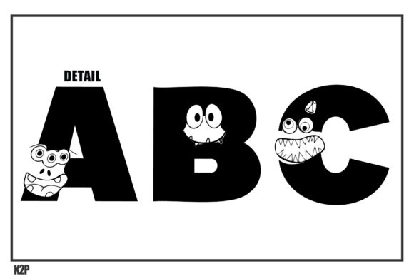 MonsterZ Font PNG with transparent background - Preview 6