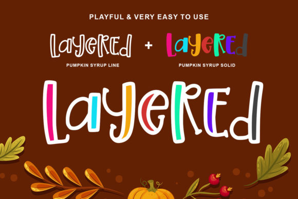 Pumpkin Syrup Font PNG with transparent background - Preview 6