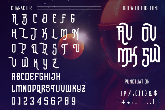 Quicker Machine Font PNG with transparent background - Preview 1