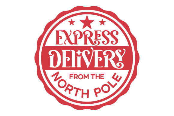 Express Delivery from the North Pole Christmas Craft Cut File By Creative Fabrica Crafts