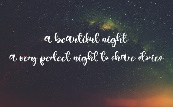 Angel Night Font - Preview 1