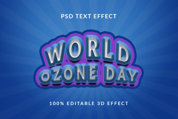 Attractive World Ozone Day Text Effect Graphic Websites By Naima’s Creation