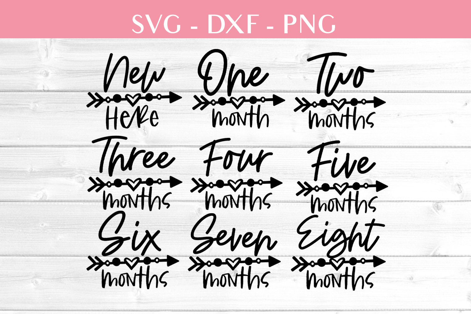 Baby Milestones Bundle Graphic by Ali's SVG Shop · Creative Fabrica