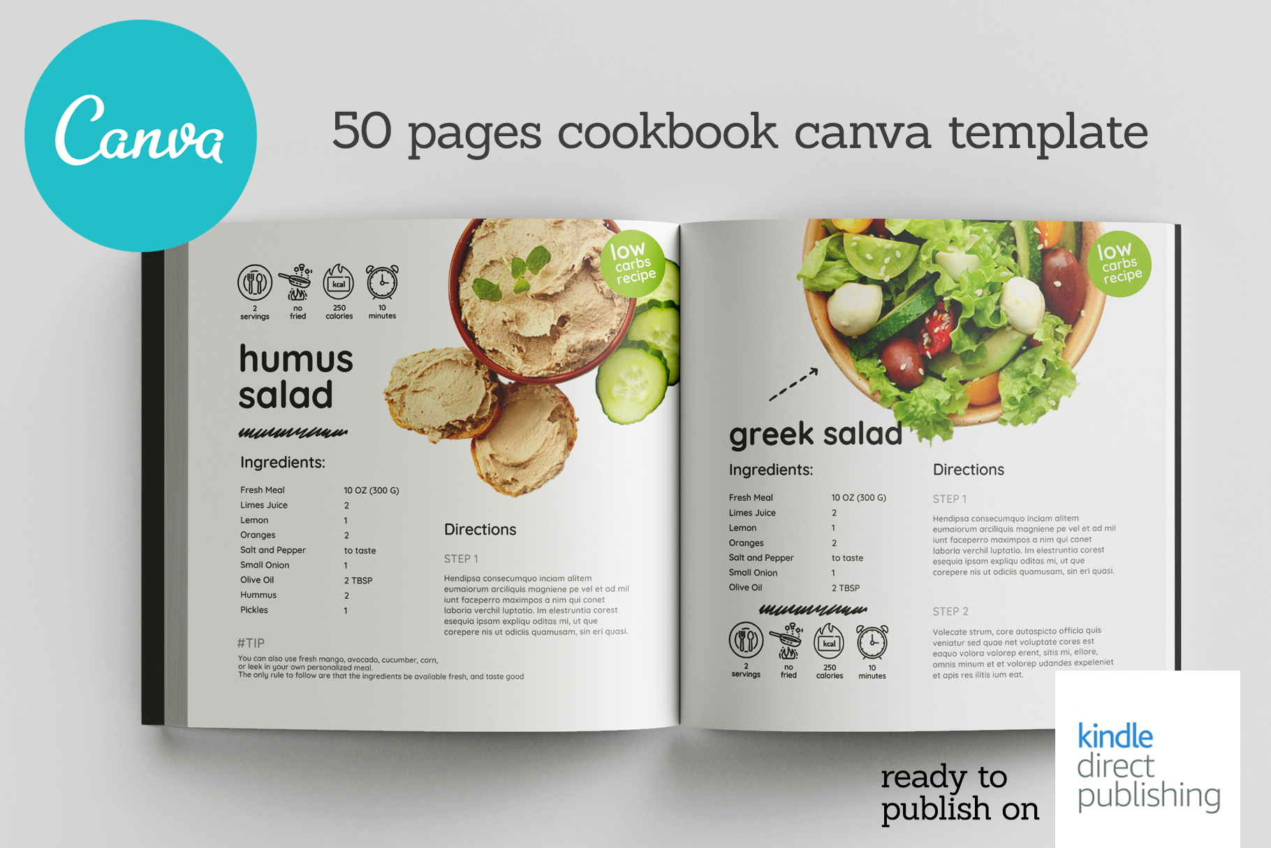 Canva Salads Book Template