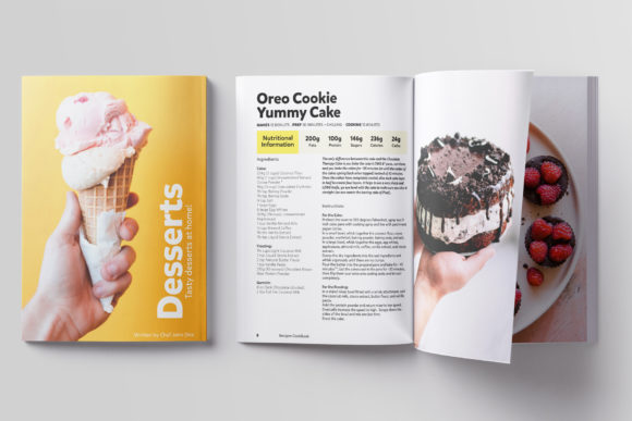 Dessert CookBook Indesign Template