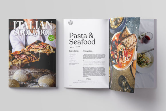 Italian CookBook Magazine Template