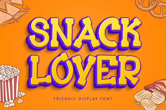 Snack Lover Display Font By illushvara
